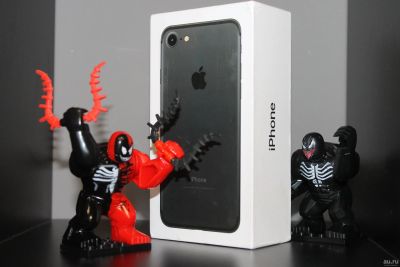 Лот: 9979278. Фото: 1. Apple iPhone 7 128Gb Black (Айфон... Смартфоны