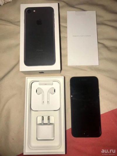 Лот: 8298835. Фото: 1. iPhone 7 Black 128gb. Смартфоны