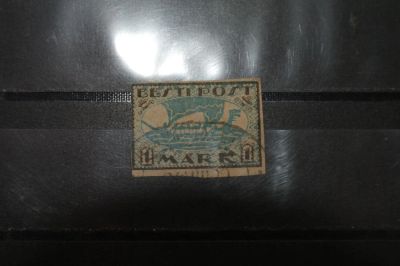Лот: 3962576. Фото: 1. марка 78 Эстония 1919 г. корабль... Марки