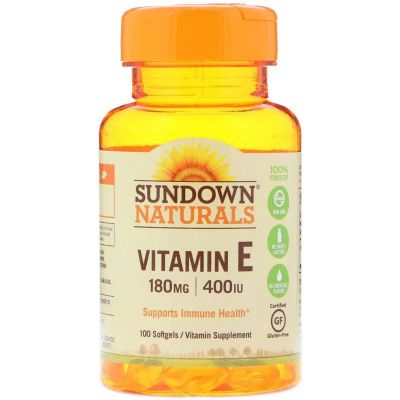 Лот: 14174009. Фото: 1. Sundown Naturals, Витамин E, 180... Спортивное питание, витамины