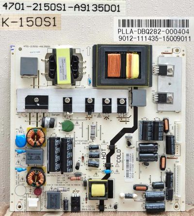 Лот: 6947732. Фото: 1. Блок питания K-150S1 тв.Телефункен... Печатные платы