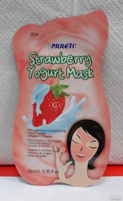 Лот: 10391628. Фото: 1. Adwin Preti Yogurt Mask Strawberry... Уход за лицом 