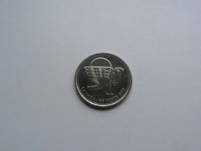Лот: 4400460. Фото: 1. Канада 25 центов 2011 Сапсан... Америка
