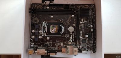 Лот: 12806087. Фото: 1. Материнская плата ASRock H81M-DGS. Комплекты запчастей