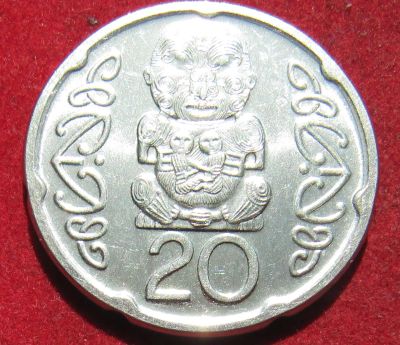 Лот: 19085450. Фото: 1. Новая Зеландия 20 центов, 2008... Остальные страны