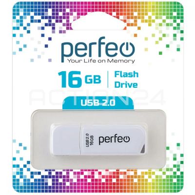 Лот: 20826428. Фото: 1. Флеш-диск Perfeo USB 2.0 16GB. USB-флеш карты