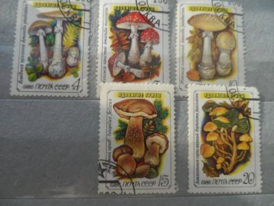 Лот: 10978716. Фото: 1. Грибы, СССР 1986 г. Марки