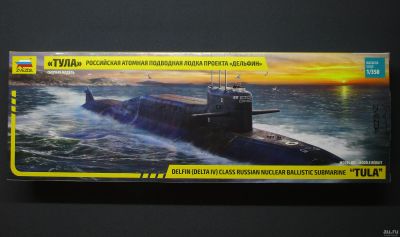 Лот: 15295305. Фото: 1. Сборная модель АПЛ "Тула" проекта... Судомоделизм