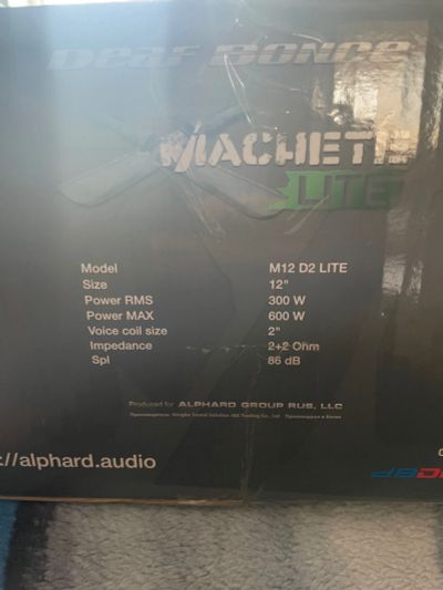 Лот: 19599090. Фото: 1. Сабвуфер Machete lite m12. Сабвуферы