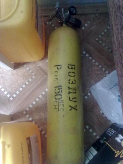 Лот: 4282761. Фото: 1. Баллон для сжатого воздуха 7л... Баллоны, газ в баллонах