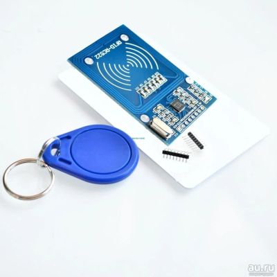 Лот: 10866960. Фото: 1. Считыватель RFID ключей MFRC-522... Микроконтроллеры