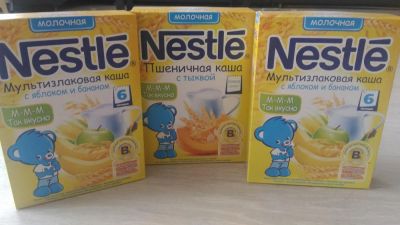 Лот: 7895923. Фото: 1. Каша детская Nestle. Детское питание