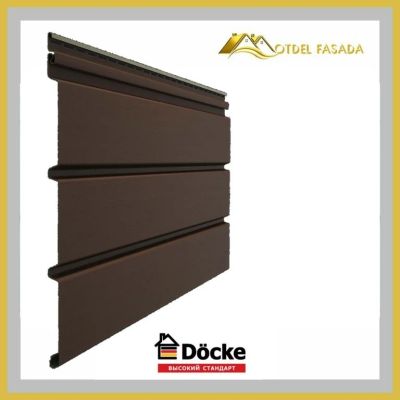 Лот: 17535255. Фото: 1. Софит сплошной DOCKE PREMIUM Каштан... Фасадные материалы, сайдинг