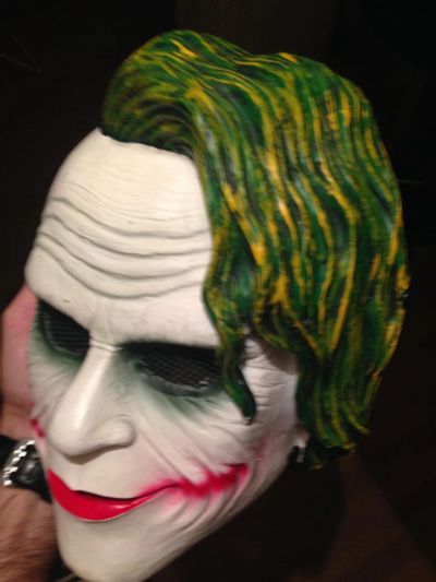 Лот: 6495425. Фото: 1. маска Джокера из Бетмена Темный... Карнавальные маски, шляпы, аксессуары