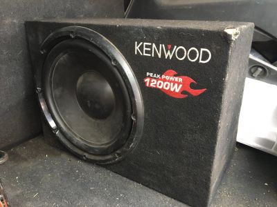 Лот: 12578950. Фото: 1. Сабвуфер кенвуд 1200w + моноблок... Сабвуферы