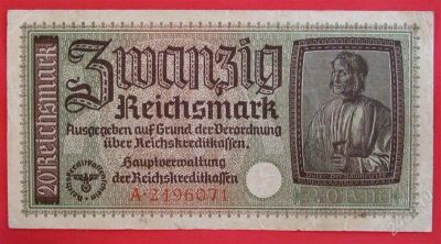 Лот: 1598237. Фото: 1. (№897) 20 марок (1940) (Германия... Германия и Австрия