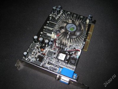 Лот: 843145. Фото: 1. Видеокарта AGP GeFORCE TI 4200... Видеокарты