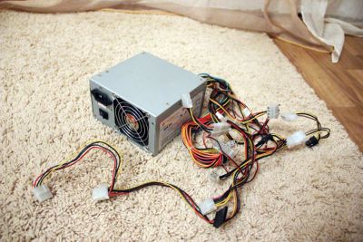 Лот: 4993028. Фото: 1. Блок питания Thermaltake 400W... Корпуса, блоки питания