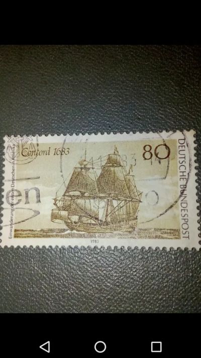 Лот: 20733929. Фото: 1. Корабль Конкорд 1683 DDR 1985... Марки