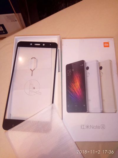 Лот: 12572629. Фото: 1. Xiaomi REDMI Note 4 серебряный... Смартфоны