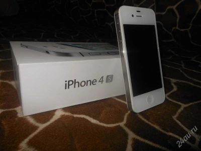 Лот: 1951595. Фото: 1. iphone 4s 16gb белый, рст, в идеале... Смартфоны