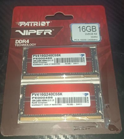 Лот: 20428023. Фото: 1. Patriot Viper DDR4 so-dimm 16gb... Оперативная память