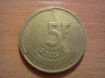 Лот: 6399362. Фото: 1. 5 франков бельгия. Европа