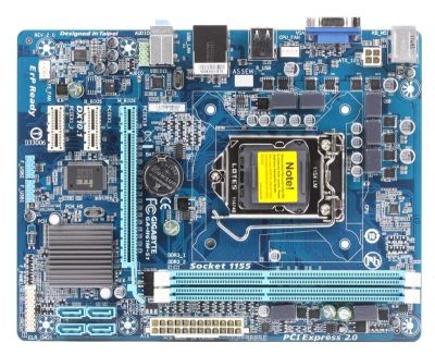 Лот: 11152113. Фото: 1. Материнска плата LGA1155 gigabyte... Материнские платы