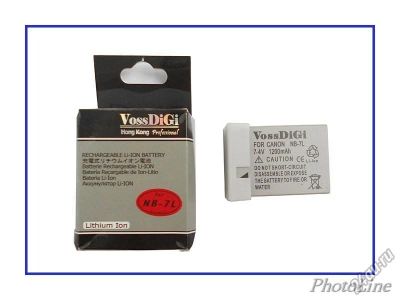 Лот: 5972195. Фото: 1. Аккумулятор NB-7L фирмы VossDigi... Аккумуляторы, зарядные