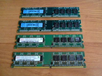Лот: 3912166. Фото: 1. Оперативка Hynix 2шт и NCP 2шт... Оперативная память
