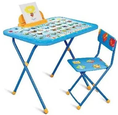 Лот: 21139389. Фото: 1. Детский комплект (NK-75/1 c азбукой... Столики, стулья, парты