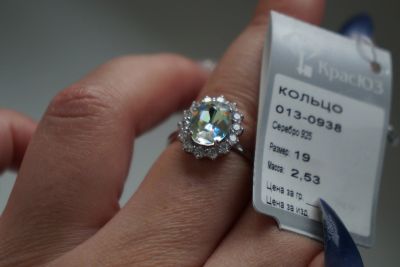 Лот: 16654540. Фото: 1. Кольцо серебро. Кольца, перстни