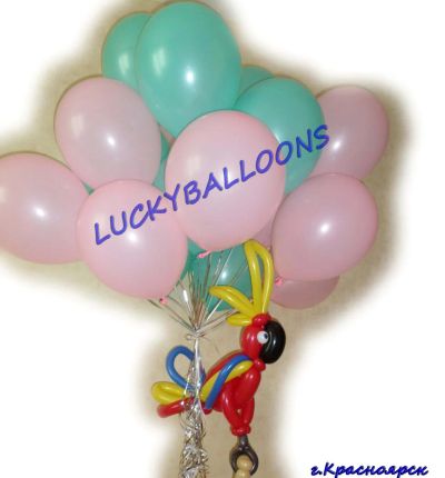 Лот: 7279511. Фото: 1. попугай из шаров (цена указана... Воздушные шары