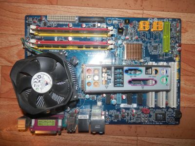 Лот: 16988927. Фото: 1. Материнская плата Gigabyte GA-P35-DS3L... Материнские платы