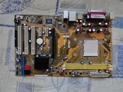 Лот: 707404. Фото: 1. Мать ASUS M2N-X подгорела маленько... Материнские платы