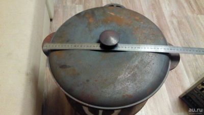 Лот: 8165389. Фото: 1. казан чугунный 40 см б/у. Жаровни, казаны