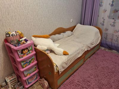 Лот: 25071629. Фото: 1. Кровать 800х2000 с матрасом. 2... Детские кровати и кроватки