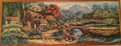 Лот: 13293824. Фото: 1. Картина гобелен 140х55. Другое (картины, панно)