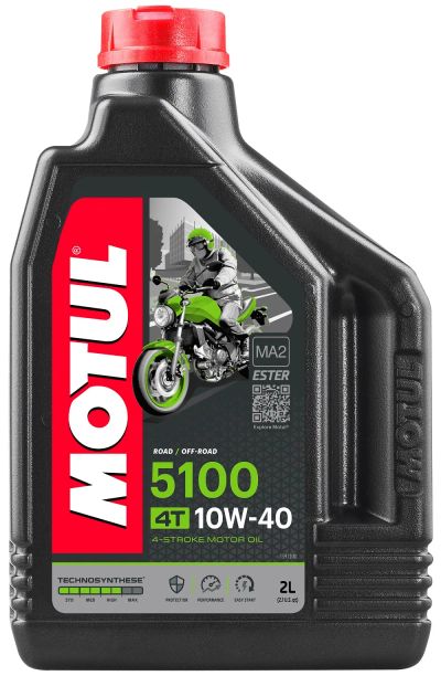 Лот: 9863689. Фото: 1. Масло MOTUL 5100 4T 10W-40 Technosynt... Масла, жидкости