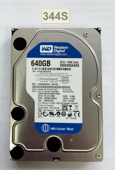 Лот: 17782553. Фото: 1. Жесткий диск SATA WD WD6400AAKS-00A7B2... Жёсткие диски (HDD)