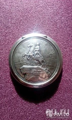 Лот: 13564031. Фото: 1. серебрянная пудринеца. Ювелирные изделия