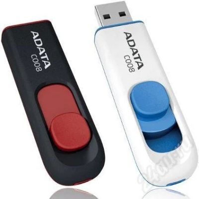 Лот: 584160. Фото: 1. флэш-диск a-data 8gb usb 2.0 c008... USB-флеш карты