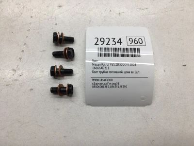 Лот: 20384863. Фото: 1. Болт Nissan Patrol 2008 16666AD211... Другое (автозапчасти)