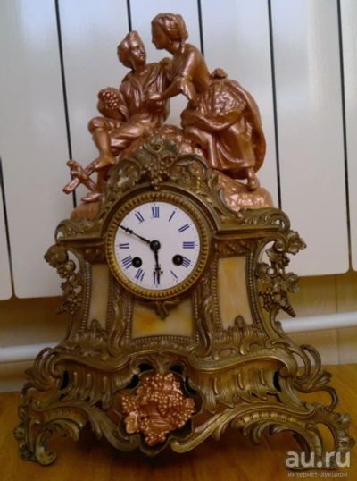 Лот: 17373224. Фото: 1. каминные часы,Франция,19 век. Часы настенные, настольные