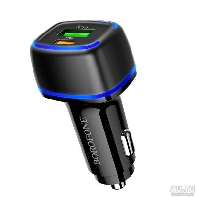 Лот: 17237272. Фото: 1. АЗУ USB-C PD 20W + USB QC3.0 Borofone... Зарядные устройства, блоки питания, адаптеры сетевые для смартфонов