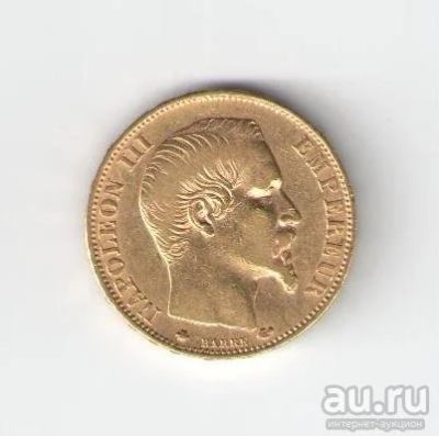 Лот: 9530837. Фото: 1. 20 франков 1860 г. Франция. Наполеон... Европа