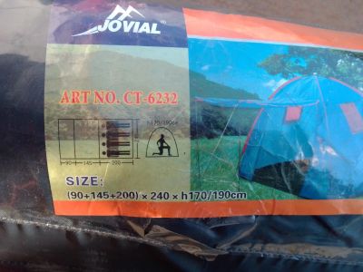 Лот: 17590569. Фото: 1. Палатка Jovial CT-6232 туристическая... Палатки, тенты