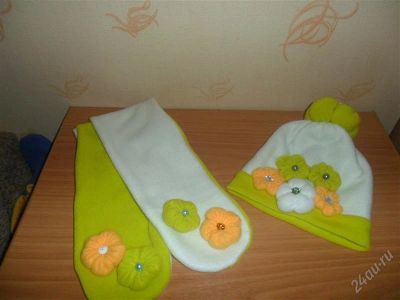 Лот: 2655065. Фото: 1. шапочка + шарфик _ комплект. Головные уборы