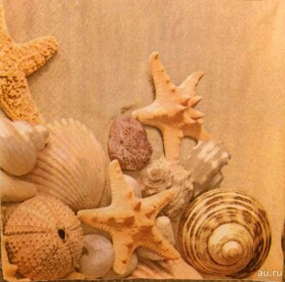 Лот: 13324425. Фото: 1. Салфетка для декупажа. Морские... Декупаж