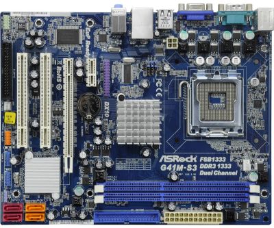 Лот: 10873576. Фото: 1. ASRock G41M-S3 775 сокет с поддержкой... Материнские платы